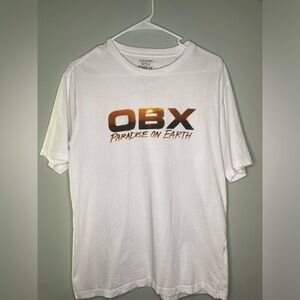 Volcom Netflix OBX White Short Sleeve Tee Casual‎ Beach Style Size Medium